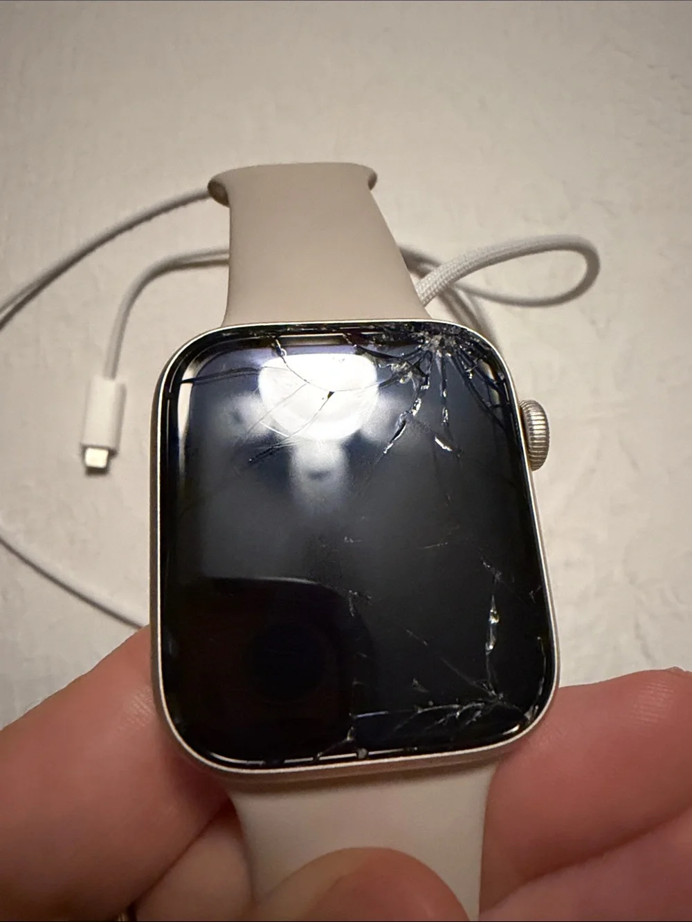 Apple smartwatch featuring